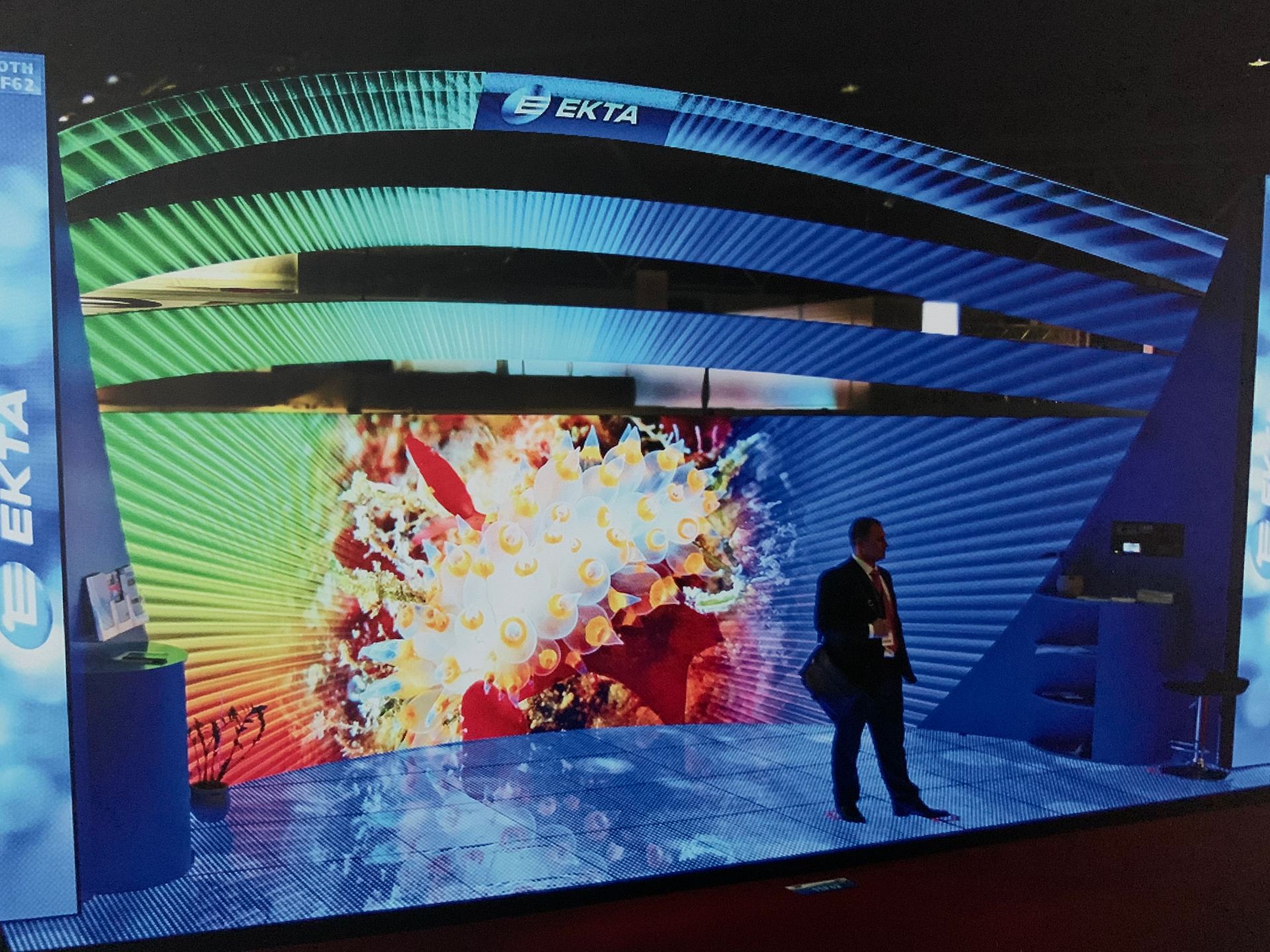 TRUE dvLED exhibition build shown under the EKTA brand