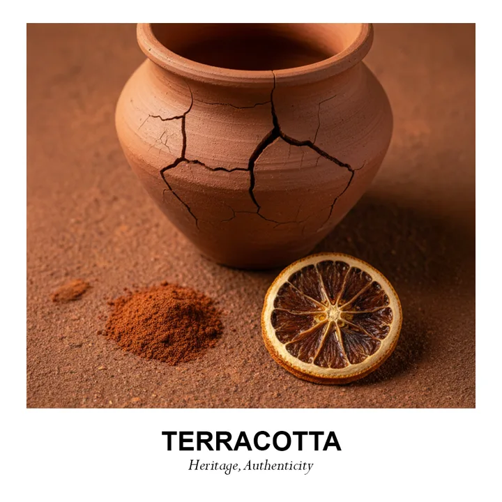 Pantone color story Terracotta: warm earth tones rendered true on TRUE dvLED