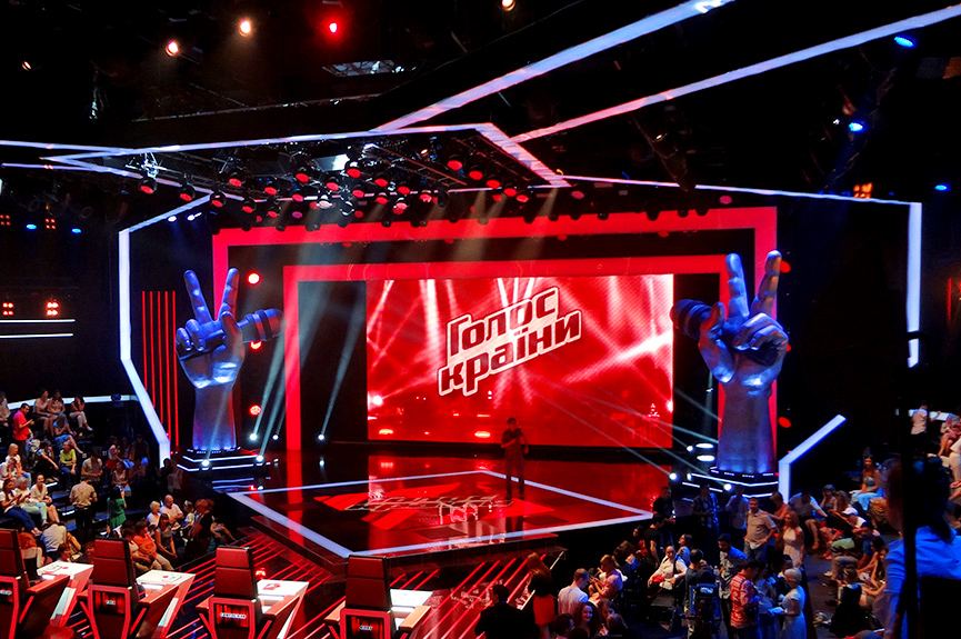 The Voice stage built on TRUE dvLED